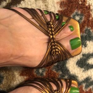 DKNY Sandals color Bronze size 9 M